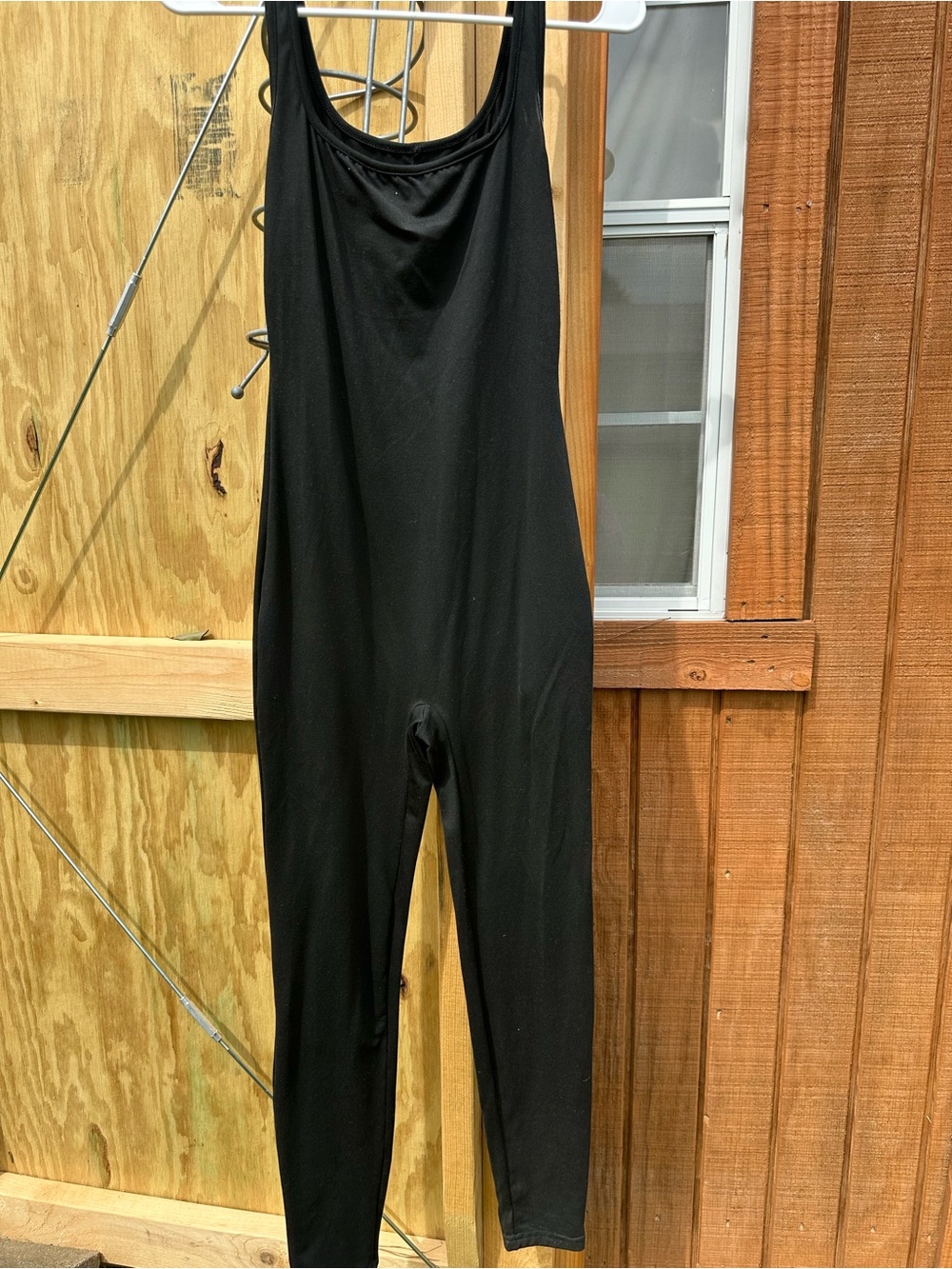 SHEIN Black Sleeveless Scoop-Neck Jumpsuit